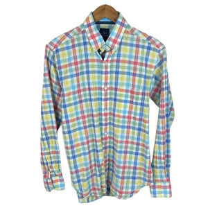 BF1434 Mens Tailorbird Collection Crepe Fabric Preppy Button Down Shirt M